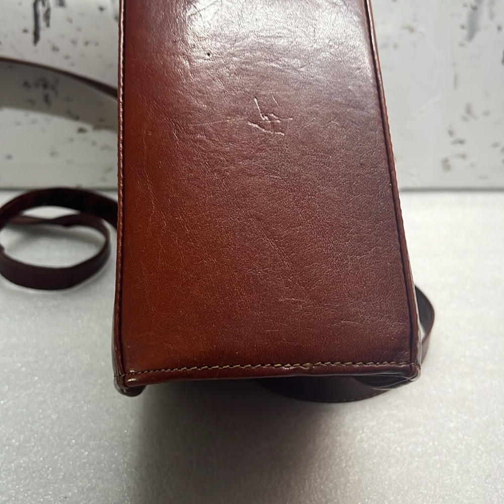 Leather Crossbody/Top Handle Made In Italy Purse - Picture 8 of 11